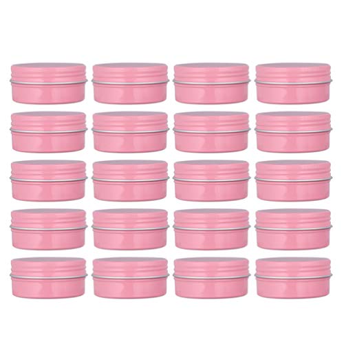 Healifty 20 Pcs Vazio Boião de Creme Frasco Vazio Recipiente Cosmético Portátil Pote De Cosméticos F