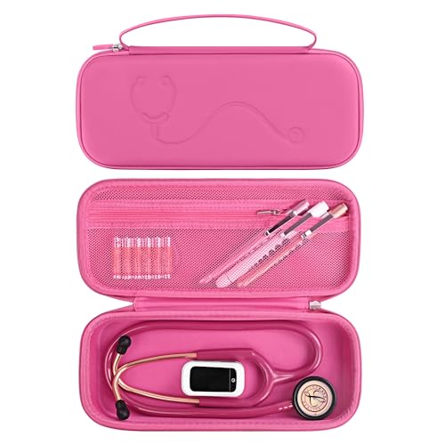 Image of Stethoscope Case for 3M Littmann Classic III & Lightweight II S.E, Rosepink