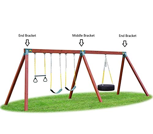 Eastern Jungle Gym Easy 1-2-3 A-Frame Swing Set Bracket Heavy Duty For Ez, Simple Install - Diy Swing Set Parts #TOP5