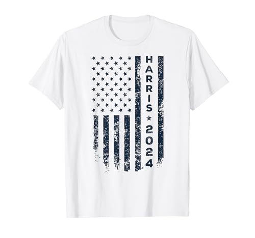 Kamala Harris For President 2024 Bandera de Estados Unidos Camiseta