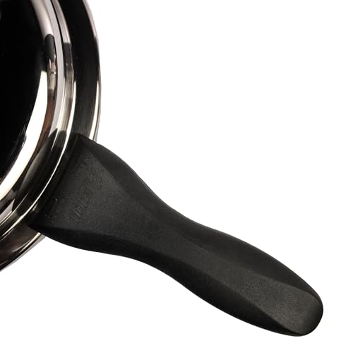 Image of Nolta DELIGHT Pressure Cooker Combo (3L + 5L) Induction Cookware, ISI Certified Safety, 5yr Warranty, Stainless Steel, Fast Cooking, Saves 60% Energy & Time