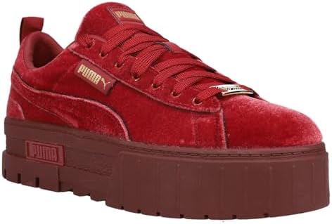 PUMA Womens Mayze Velvet Logo Platform Sneakers Casual Shoes Casual - Red,  Red, 37.5 EU, Red, 37 EU : Amazon.nl: Fashion