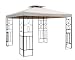Produktbild WASSERDICHTER Pavillon BEIGE Festzelt ROMANTIKA Metall inkl. Dach wasserfest Partyzelt
