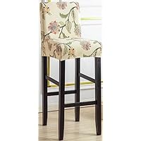 Gebogen rug barkruk hoezen met armen set van 4/2/1 bar accent keuken aanrecht hoogte stoelhoezen draaibare stretch pub kruk hoes voor kantoor eetkamerstoel,Light blue,1pcs