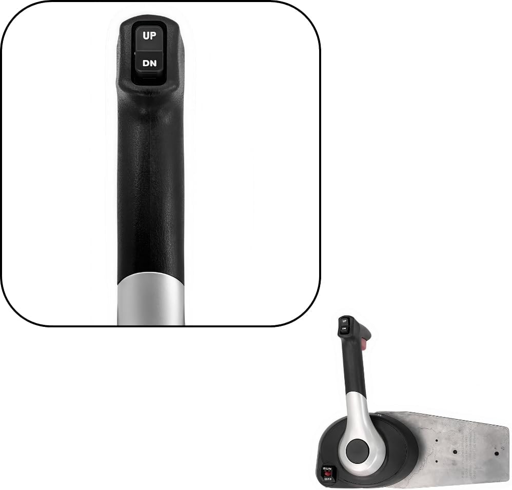 Boat Throttle Control 883710A02 Boat Control Box with 4 Pins Outboard Control Box with Emergency Lanyard for Mercury Engine