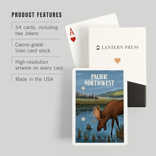 54 cartas de póker Lantern Press Pacific Northwest miniatura 3