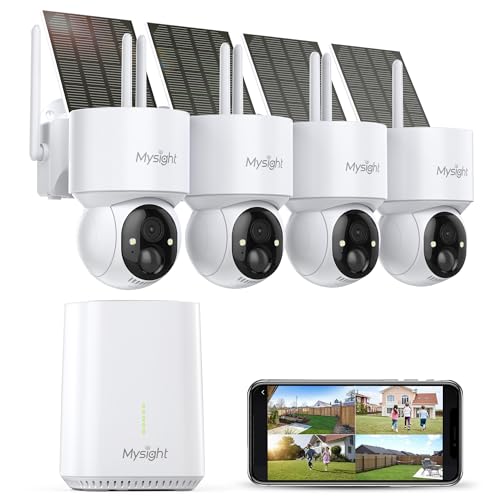 Mysight Outdoor Wireless Security Cameras 4 Cam-Kit