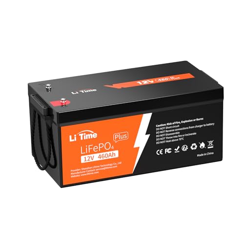 Image of Litime 2Packs 12V 460Ah LiFePO4 Lithium Battery, Max. 15000 Deep Cycle Battery, Group 8D, 5888Wh High Energy, 250A BMS for Home Storage, Solar Power System, RV, Marine