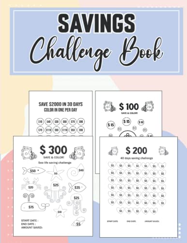 Low Income Savings Challenge Book: Easy Mini Cash Budget $1000 or Less or More Savings Challenge Book | +55 Unique One-of-a-Kind Savings Challenges | Ultimate Book Of Savings Challenges