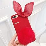 Funktion: schmutzabweisend JINYIWEN Telefon-Kasten Neu Für IPhoneX Shell Flanell Innovation Bogen XS MAX XR Haarball Schutzhülle 7plus weibliche Geldschale 6S Plus-Für 6Plus 6sPlus-b