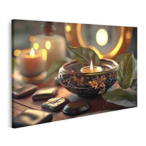 islandburner Lienzo Pintura Ambiente Spa Natural IXCO Foto impresión decoración de la pared Sala