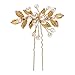 Lawie 38 Pack Women Wedding Bridal Bride Hair Clips Side Combs Gold Decorative Bobby Pins Barrettes Vines Party Prom Headpiece Hairstyle Accessories Vintage Crystal Rhinestone Pearl Flower Silver Gold
