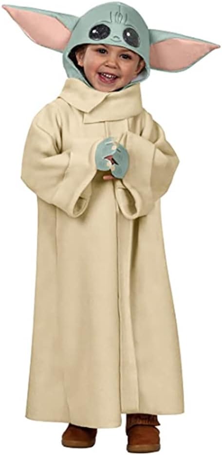 Quenny new children's star wars costume,Yoda Jedi master alien cosplay costumes.