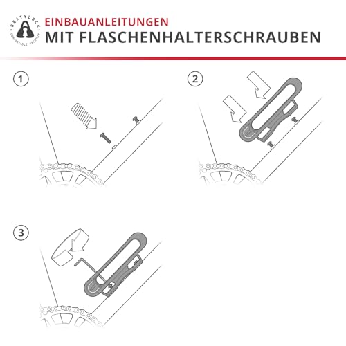 FoldyLock Forever Fahrradschloss-Halterung – ultraleichte Halterung für FoldyLock Forever Klappschloss – tragbares, sicheres Fahrradbefestigungszubehör