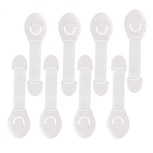 Cerraduras de Seguridad para Niños, Bloqueo de Seguridad Bebés, Cierres de seguridad Para Cajones Armarios, WC, Gabinetes, Cajones, Hornos, Neveras, Extra Fuerte 3 M AdhesivoSin - 6 Pieza