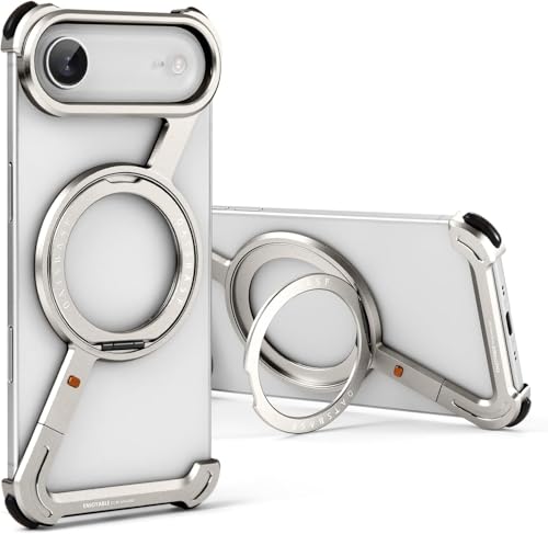 Coque iPhone Air sans cadre pour éviter la surchauffe avec anneau argenté