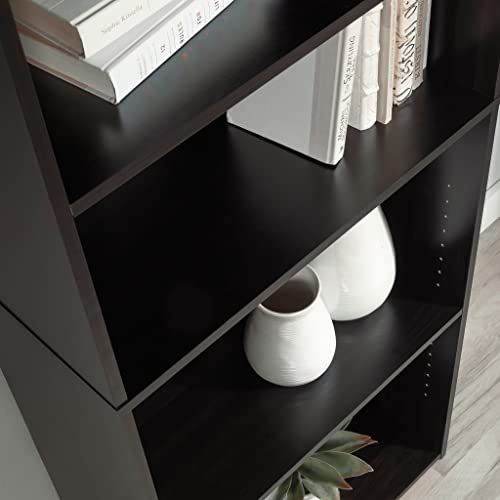 Image of Sauder Beginnings 5-Shelf Bookcase, Bookshelf with Adjustable Storage Shelves, in Cinnamon Cherry finish
