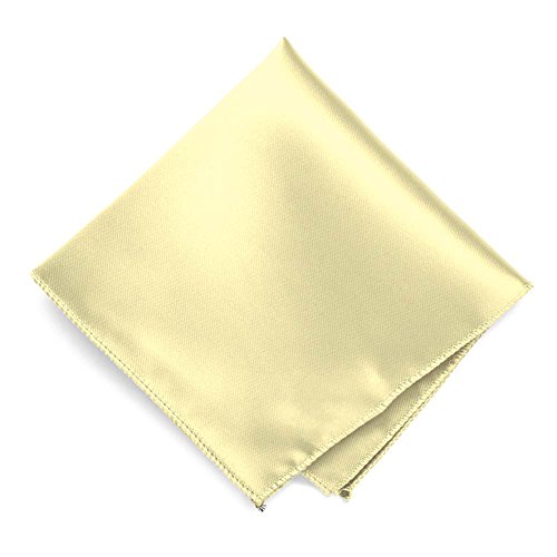 Image of tiemart Solid Color Pocket Squares for Men | For Suits, Perfect for Wedding Parties, 12 x 12 inch / 30 x 30 cm