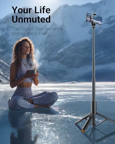 Vimose 59" Selfie Stick Tripod with Remote, All-in-One Phone Tripod Stand - 4