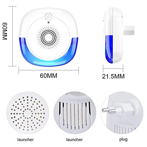LELYFIT Ultrasone afweermiddel, 4 stuks, elektrisch, insectenafweer, binnen, ongediertebestrijding, muggen, muizen, 100… - Image 6