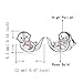 925 Sterling Silver Animal Earrings Hypoallergenic Cow Bunny Unicorn Ladybug Sloth Dragonfly Stud Earrings for Women Jewelry Gifts (Otter)