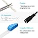 JOYLIT 12V Warm White LED Strip Lights 3000-3500K 16.4ft/5M IP65 Waterproof 5050 SMD 300LEDs Cuttable Flexible Self Adhesive Tape Light for Bedroom, Kitchen, Cabinets, Shelf (LED Strip Only)