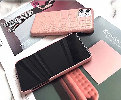 Coque iPhone 13 Pro Max rose croco une idée cadeau chic pour elle - 2