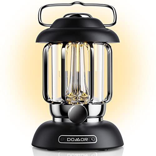 Domor Camping Lantern Retro Rechargeable Lantern, 4400Mah Phone Charger, With 3 Light Modes, Lantern Flashlights For Yard/Outdoor/Home/Outages, Ip24 Waterproof, Perfect Christmas Gift… #TOP1