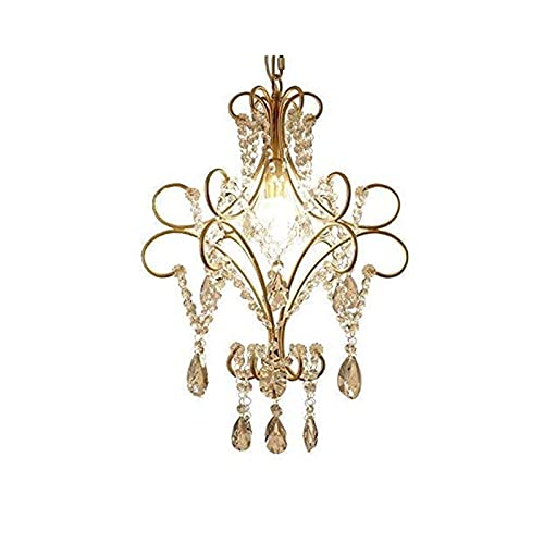KXEcoLife Lámpara Colgante de Cristal, Accesorios de iluminación, lámpara de Techo, Moderna, de Cristal, de Metal, Campana, para Sala de Estar, cafetería, Bar, Restaurante, Isla, E27/E26, lá