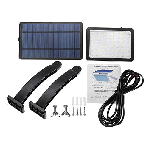 Joy MacPherso LED Solar Power Light IP65 Waterproof Security Sensor Street Lamp 18W Generator For Garden Roads (Color : Black)