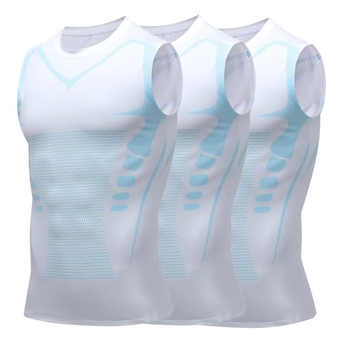 T-shirt de compression homme col rond Jeeeun pour le sport et le quotidien