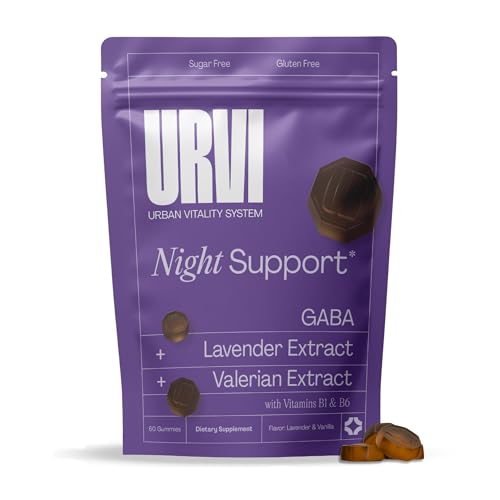 URVI® Night Gummies – Sleep Aid with GABA, Valerian Root,