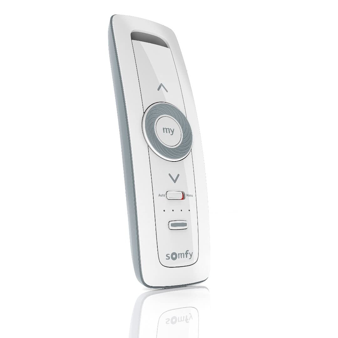 somfy Somfy Situo 5-Channel Remote Control #1870370, Auto/Manual Function, Turn Pad Rotary Dial, Compatible with 5 io Devices or Groups