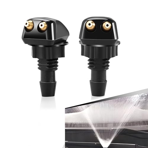 Fluher 2 PCS Car Front Windshield Water Spray Nozzle, 0.7