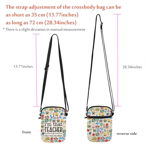 KUIYAI Teacher Appreciation Crossbody Bag Teacher Life Gift Best Teacher Gift Teaching Bag Teacher Mode Gift Educator Gift3