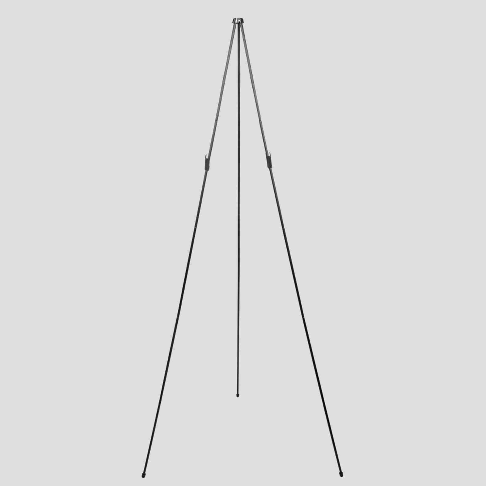 carotoe White Tripod for Artistic Creation Foldable Sketching for Outdoor and Indoor Use Sturdy Aluminum Frame Black Aluminum