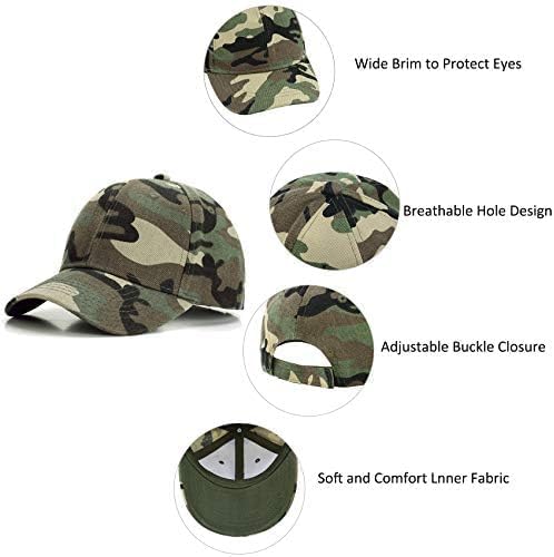 Vista 5 de Durio Gorra de béisbol para niños pequeños, súper suave, gorra de béisbol de camuflaje para niños pequeños