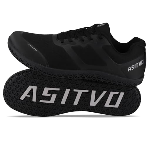 ASITVO Men's Minimalist Wide Toe Box Barefoot Zero Drop Shoes Sneakers Size 11 Width Trail Running...
