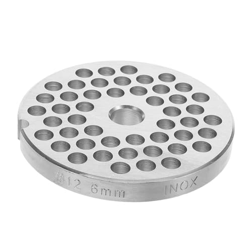 Zerodeko 12 Picadora De Carne Accesorio Para Molinillo De Alimentos Placa De Molienda Molinillo De Mano Para Comida Molinillo Manual Molinillo De Salchichas Silver Acero Inoxidable