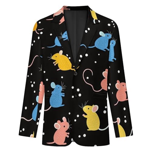 Colorful Rat Mens Blazer Lightweight Sport Coat Two Button Suit Jackets4