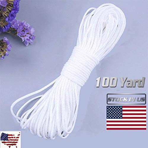 SUNFEID Elastic Strap String Cord Elastic Cord for Sewing Elastic Strap Earloop Cord