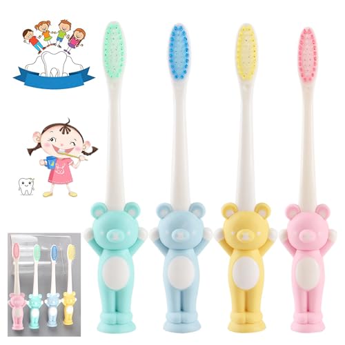 4 Pezzi Spazzolino da denti per bambini, Bambini