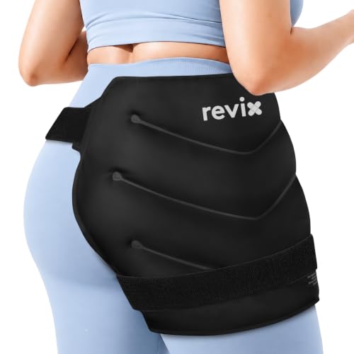Image of REVIX XXL Hip Ice Pack Wrap for Hip Replacement, Reusable Gel Ice Pack