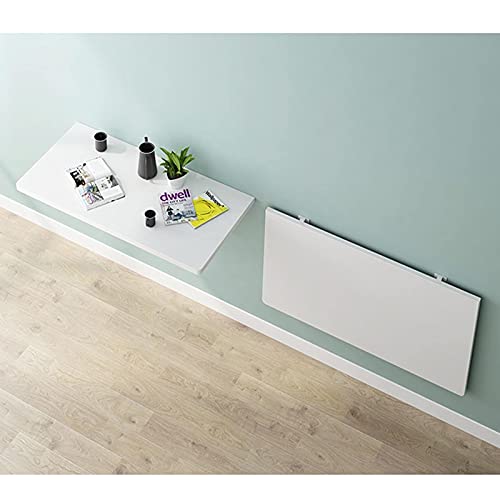Table de cuisine rabattable gain de place et blanche pour un intérieur moderne