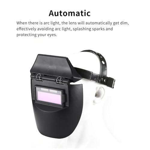 Schweißhelm mit UV-Schutz, automatische Schweißmaske, Schweißhelm, dimmbar, integrierte Batterie, für Schweißarbeiten