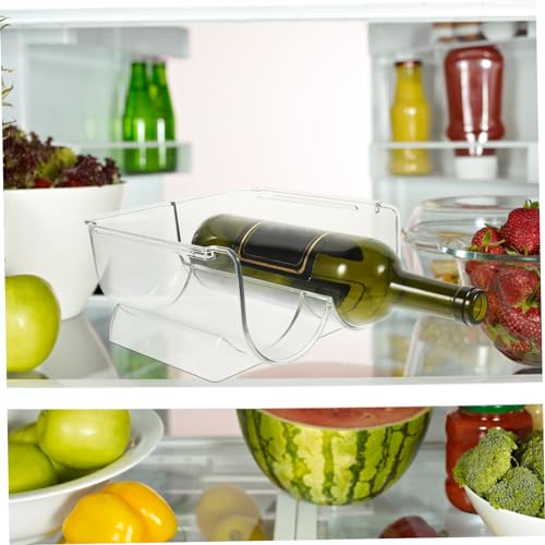 Soporte para botellas apilable de acrílico PRETYZOOM 2 piezas miniatura 3