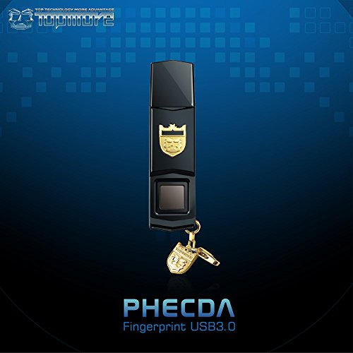 image for TOPMORE Phecda Fingerprint Recognition USB3.0 Flash Drive Fingerprint 