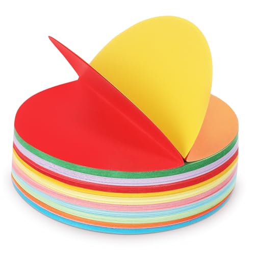Papier origami rond pastel 15x15 cm facile à plier pour Noël