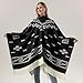 Pocadri Women's Fashion Travel Shawl Wrap Pullover Poncho Cape Long Pashmina Blanket for Fall Winter Tassels Sweater Top