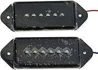 Dog ear single coil; High power fatter sound Neck 50mm and Bridge 50mm Pole Spacing Resistance: Neck 8.5K 5.2H; Bridge 9.2K 6.2H Ceramic Magnet Includes mounting screws and springs.